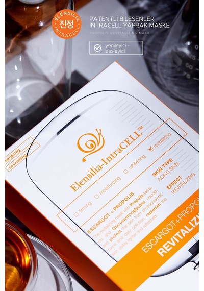 Elensilia Escargot + Propolis Yenileyici Ve Besleyici Yaprak Maske Intracell Propolis Mask