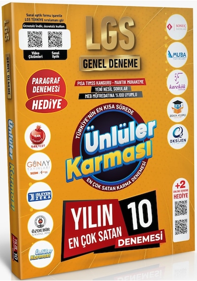 Ünlüler Karması 2025 Lgs Genel Deneme 10 Yayın 10 Deneme-ders Ders Tamamı Çözümlü Çıkmış Sorular