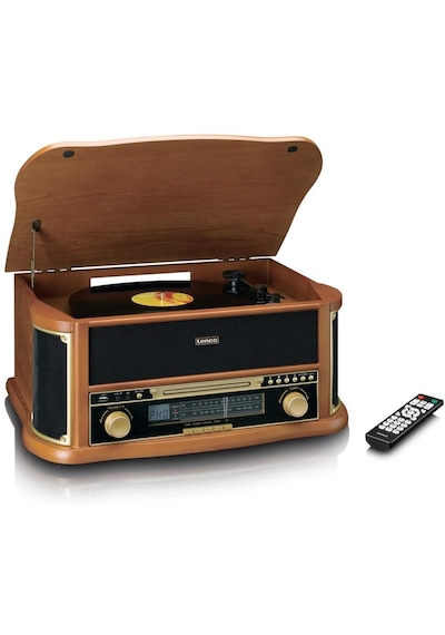 Lenco Classic Phono TCD-2571 Bluetooth Usb Plak Çalar Retro Pikap Ahşap