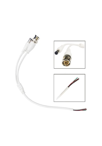 30Cm Bnc Ve Dc Power Jack Kablo Güvenlik Kamera Kablosu