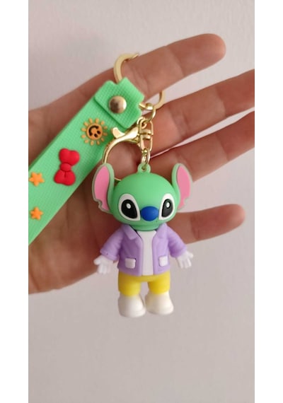 Stitch Silikon Anahtarlık Büyük Boy Çanta Aksesuar