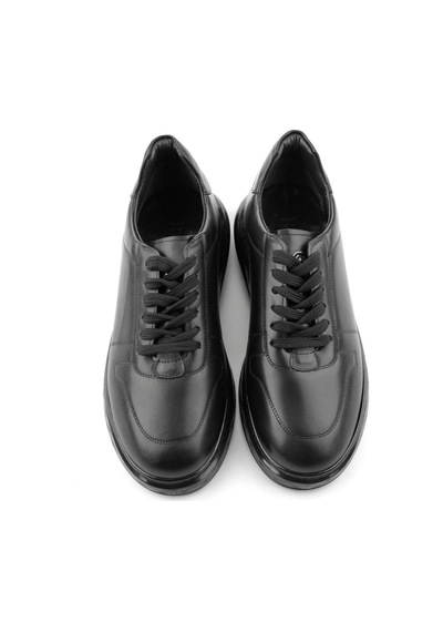 Bambi Siyah Napa Hakiki Deri Erkek Sneaker E01736060543