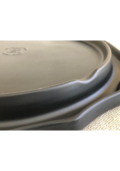 Melamin Çukur Köşeli Servis Tabağı Siyah 25cm - Melamin Sunum Tabağı