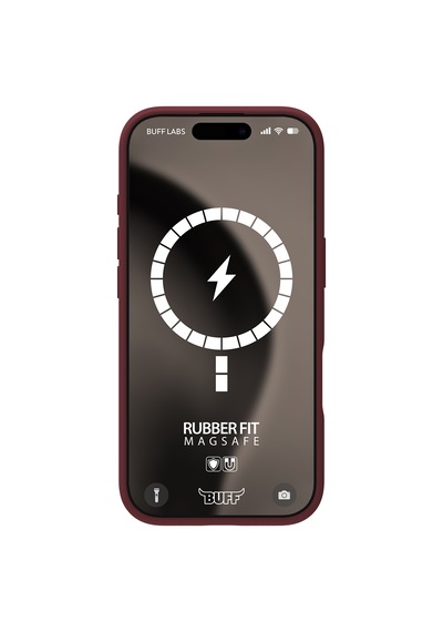 Apple Uyumlu iPhone Buff 16 Pro Max Magsafe Rubber Fit Silikon Kılıf Plum
