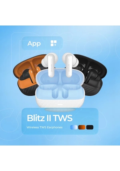 Proove Blitz 2 Tws Bluetooth 6.0 Kulak İçi Kulaklık Hybrid Anc & Enc Oyun Modu Uygulama Destekli