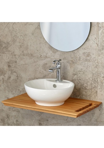 Lena E-5033 Tezgah Üstü Porselen Lavabo