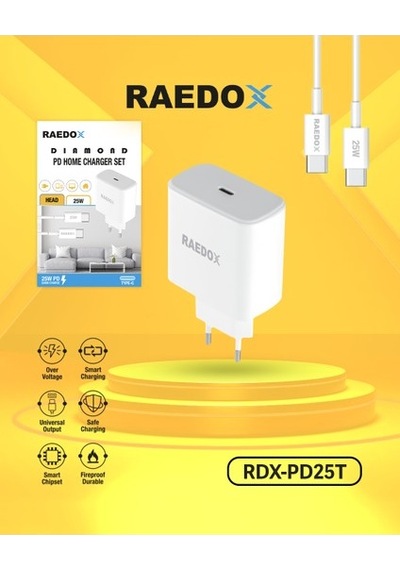 Raedox 25w Adaptör Ve Type-c Kablo Seti
