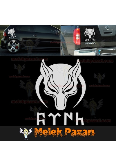 Börü Ve Göktürkçe Türk Oto Sticker, Araba Sticker