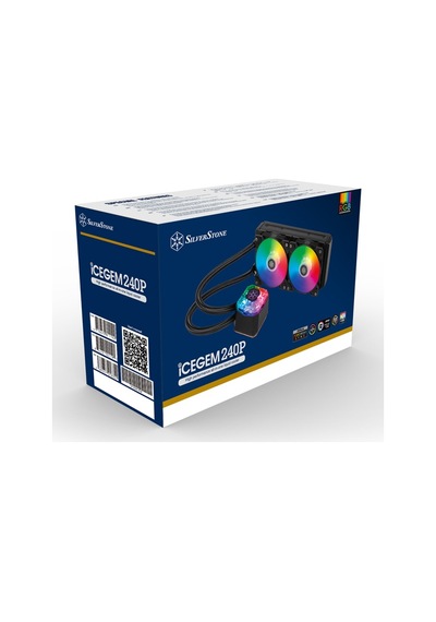 Silverstone Icegem Series Ig240 Argb 240Mm 2X12Cm Argb Fanlı