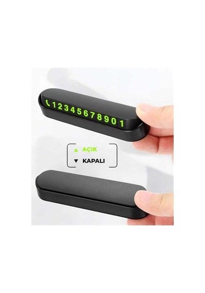 Araç İçi Numaratör Açılır Kapanır Telefon Numarası Bırakma 0