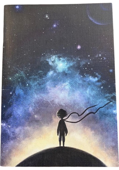 Küçük Prens Temalı Çizgisiz Defter Çok Renkli