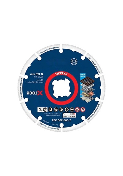 125 Mm Elmas Kesme Diski, X-lock Sistem, Uzun Ömürlü