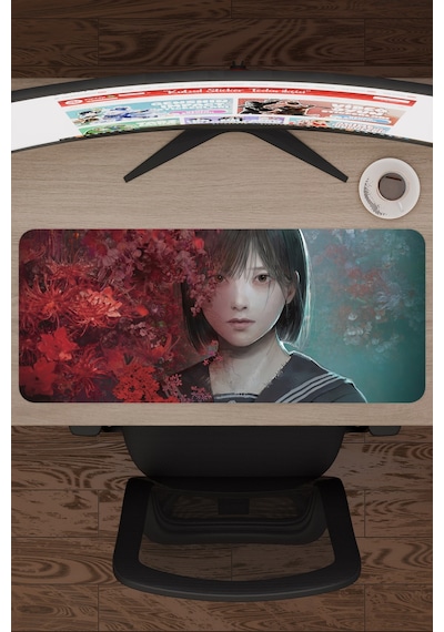 Silent Hill Kaymaz Dikişli Kauçuk Oyuncu Mousepad V4 - 70x30 Xl Gaming Mouse Pad Fare Altlığı