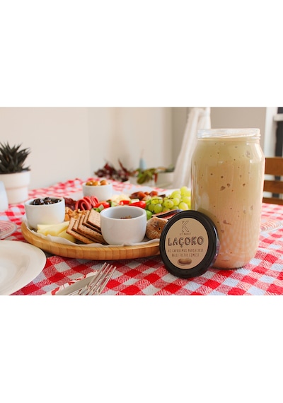 Laçoko Şekersiz Katkısız Glutensiz Doğal Az Kavrulmuş Çiğ Parçacıklı Ballı Fıstık Ezmesi 1 KG