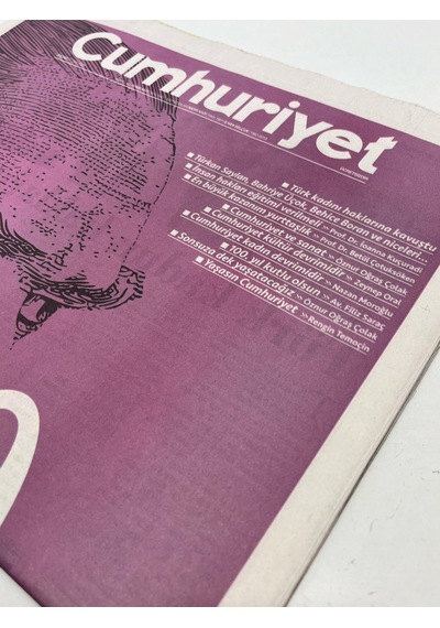 29 Ekim 2023 Cumhuriyet Gazetesi Eki Çağdaşlaşma  Teşhir Ürün