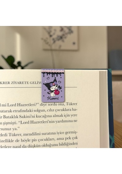 Bakgelal Sanrio Lisanslı Kuromi 3 Lü Manyetik Kitap Ayracı Seti Pasta Temalı Sevimli Ayraç - 9060208179343