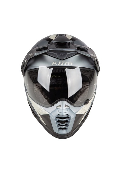 Klim Krios Pro Carbon Charger Adv Rally Motosiklet Kaskı Gri