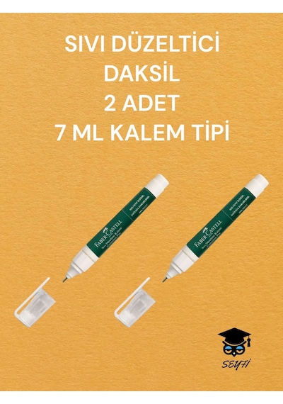 Faber-Castell Sıvı Düzeltici Daksil 2 Adet 7 Ml Kalem Tipi