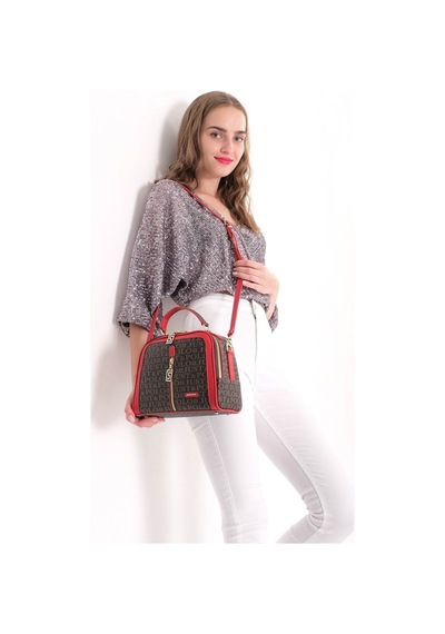 Just Polo Kadın Omuz Çantası 0104 Kahve Kırmızı B