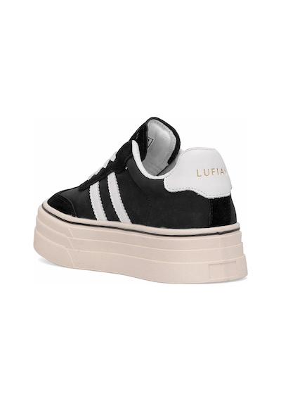 Lufian 121230025n Angela Kadın Hakiki Deri Klasik Sneaker Siyah Siyah