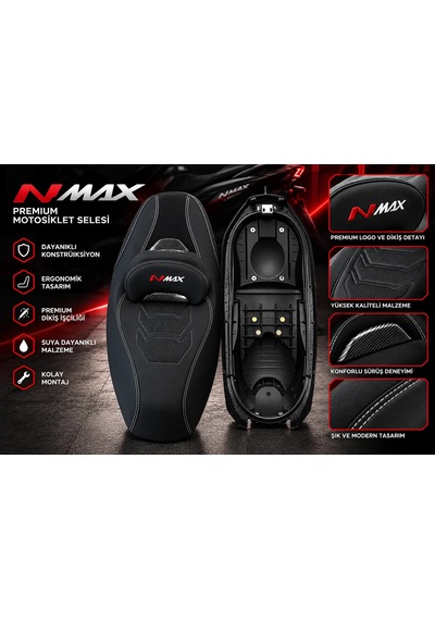 Yamaha Nmax Spor Koltuk Siyah