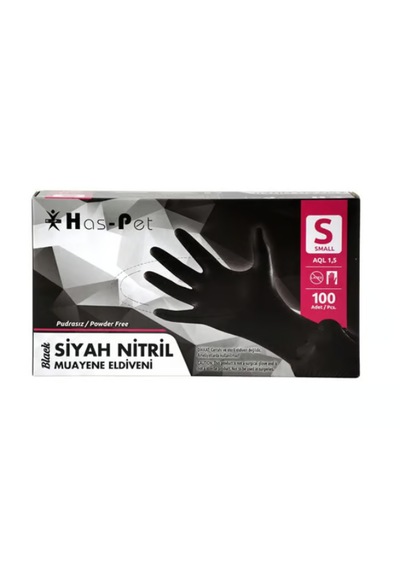 Siyah Nitril Muayene Eldiveni