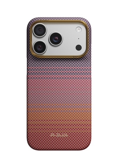 Apple Uyumlu Apple iPhone 18 Pro Kılıf M-safe Özellikli Aramid Fiber Sunset 2.0 California Dream Kapak Kırmızı-mor Kırmızı - Mor