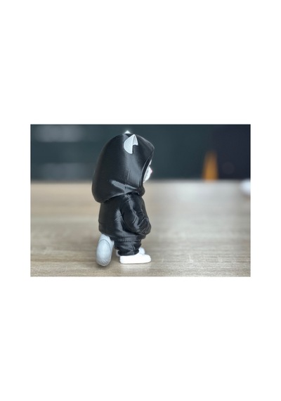 Kapüşonlu Kedi Figürü 10cm