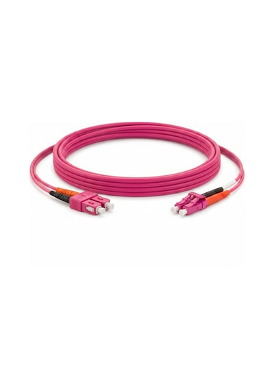 Alfafonet Sc/pc-lc/pc Multimode Om4 Dupleks 3 Metre Fiber Patch Cord