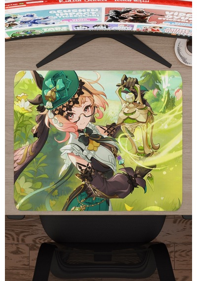 Emilie Genshin Impact Anime Gacha V1 - 48x40 Xl Gaming Mouse Pad Fare Altlığı