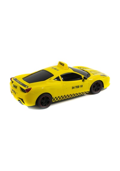 1:16 Ölçek Uzaktan Kumandalı Sarı Taksi Ferrari Işıklı Şarjlı