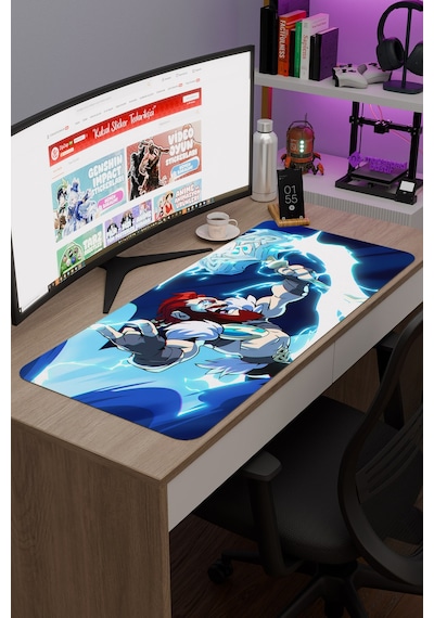 Brawlhalla Kaymaz Dikişli Kauçuk Oyuncu Mousepad V2 - 90x40 Xxl Gaming Mouse Pad Fare Altlığı