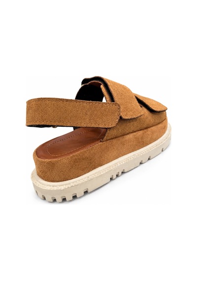 Papucumun Dünyası Kadın Yüksek Taban 4cm Çift Bantlı Rahat Şık Konforlu Sandalet Kahverengi Papucumun Dünyası Kadın Yüksek Taban 4cm Çift Bantlı Rahat Şık Konforlu Sandalet Kahverengi