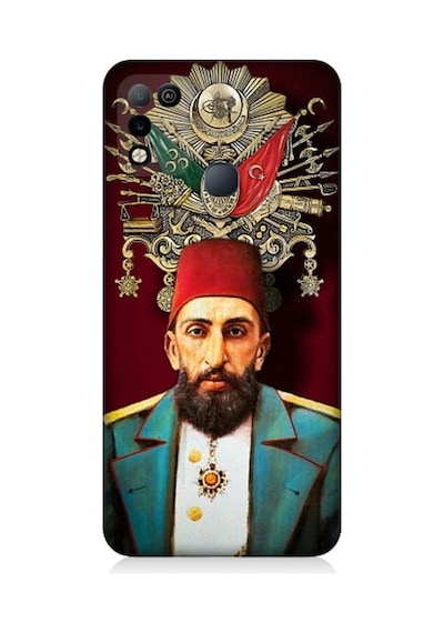 İnfinix Hot 11 Play Uyumlu Osmanlı 2. Abdülhamid Han Desenli Silikon Kılıf
