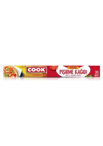 Cook Eko Kesilmiş Pişirme Kağıdı, 37 X 42 Cm, 30 Yaprak Diğer