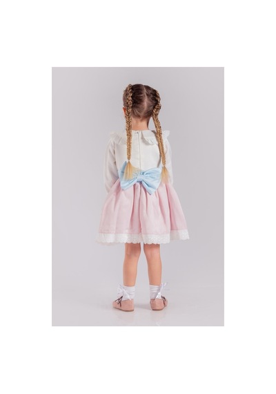 Ketbaby Bebe Yaka Uzun Kollu Kız Bebek Elbisesi Candy Çok Renkli Çok Renkli