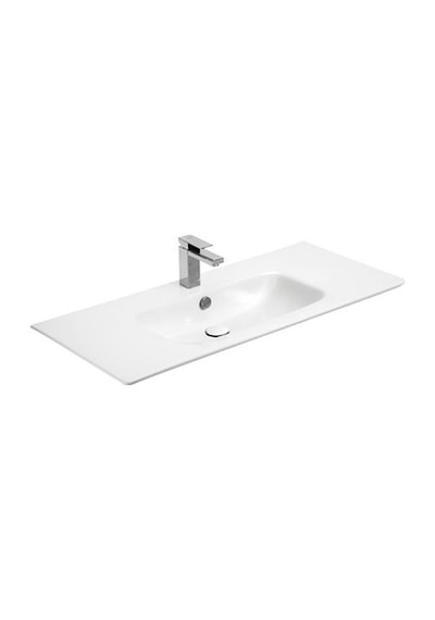 Sanovit Sharp 105 CM Konsollu Süper Ince Lavabo Beyaz