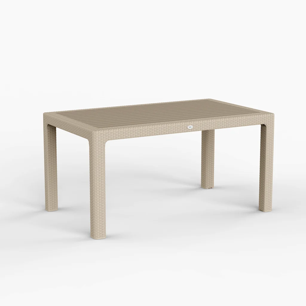 Verona 90x150 Masa Takımı Camsız Cappucino