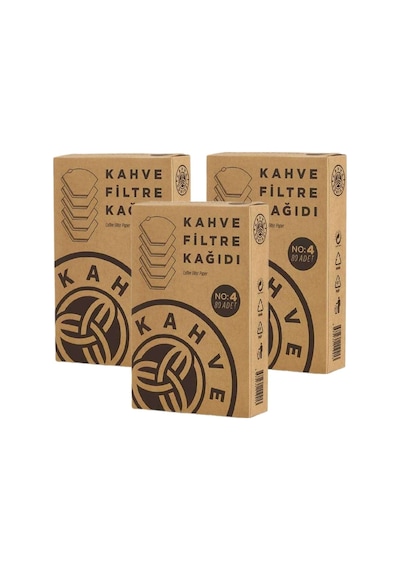 Kahve Dünyası No: 4 Kahve Filtre Kağıdı 3 x 80'li