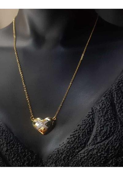 Vog Tiffany Model Sarı Renk 24 Ayar Altın Kaplama Sevgiliye,eşe,anneye,arkadaşa Hediye Çelik Kolye Sarı