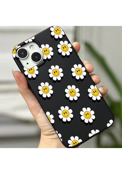 Apple Uyumlu iPhone 14 Plus / 15 Plus İle Premier Kalite Özel Üretim Baskılı Silikon Telefon Kılıfı Bc 7 Siyah