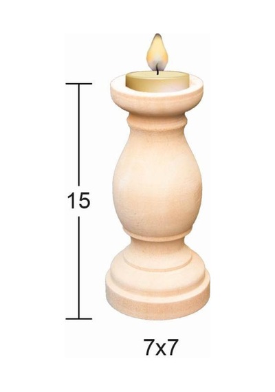 Ahşap Şamdan Şa-38
