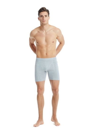 Blackspade Erkek Pamuk Elastan Retro Boxer Tender Cotton 9216 - Gri Melanj