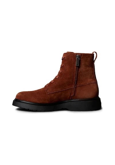 Calvin Klein Combat Ess Lace Up Zıp Boot Su Kahverengi Erkek Bot