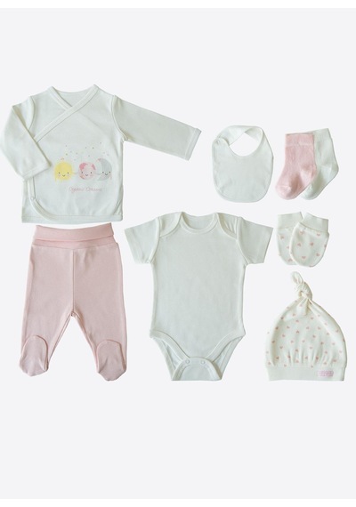 Kitikate Organik New Dreams 10'lu Zıbın Set Pembe Pembe