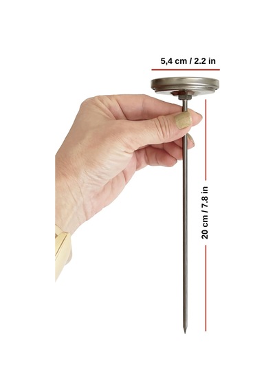 Aek-tech Kompost Toprak Termometresi 20cm Prob