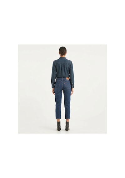 Levi's 501 Pamuklu Yüksek Bel Straight Fit Kısa Paça Jeans Kot Pantolon-yırtık Detaylı -0290 Lacivert Levi's 501 Pamuklu Yüksek Bel Straight Fit Kısa Paça Jeans Kot Pantolon-yırtık Detaylı -0290 Lacivert