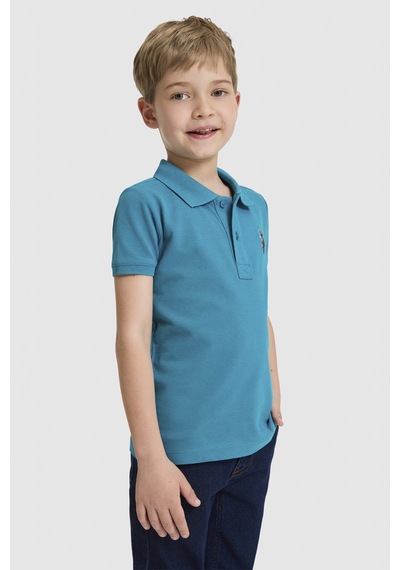 U.s. Polo Assn. Erkek Çocuk Petrol Tişört Basic 50325608-vr102