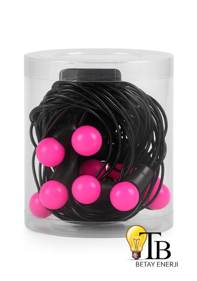 Led Dekor Işık 5m Mini Top Şerit Aydınlatma Yılbaşı, Parti, Ev & Mağaza Dekoru Pembe