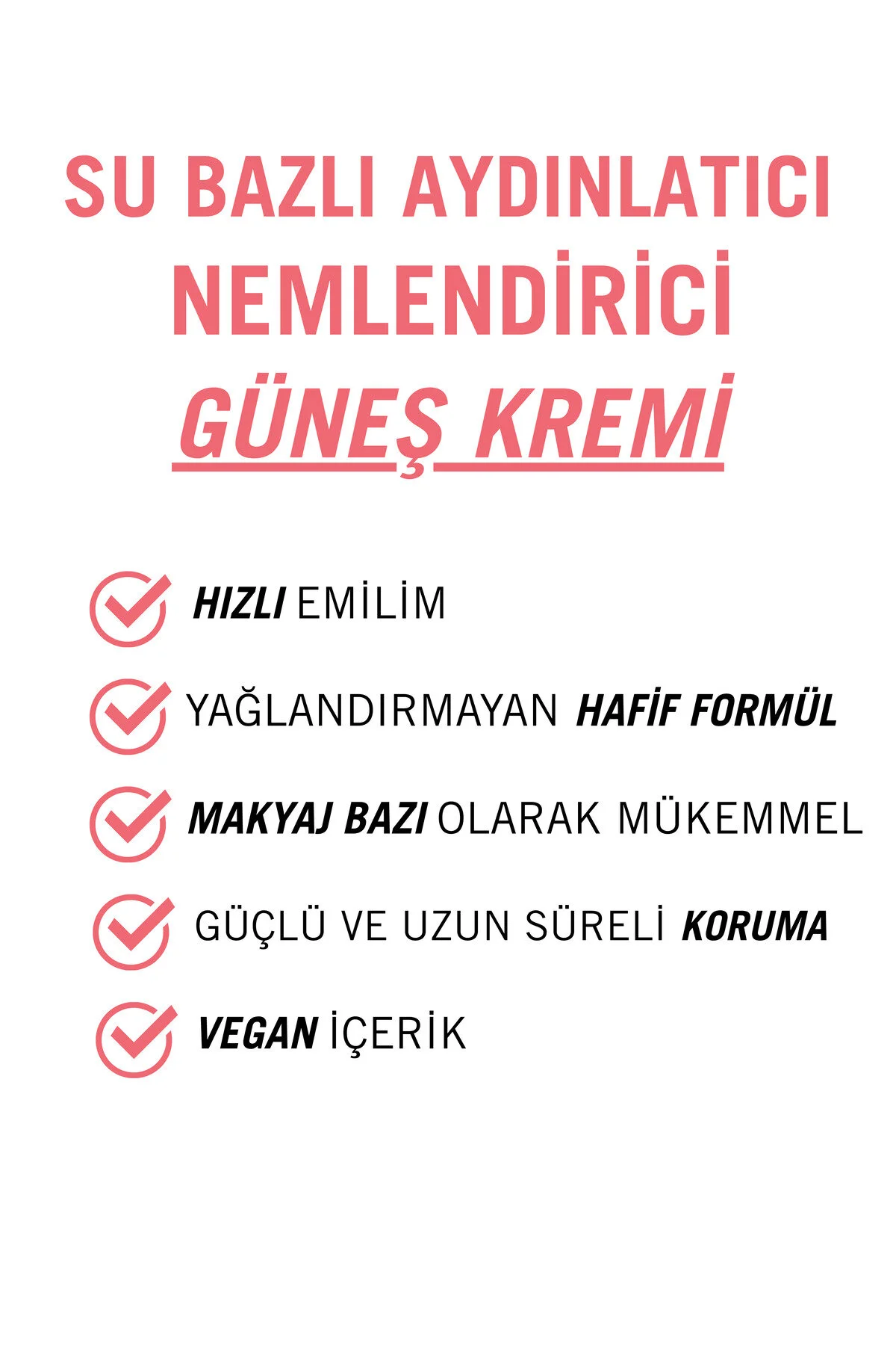 Maxeup Glutatyon Hyaluronik Asit Etkili Ton Eşitleyici ve Aydınlatıcı Renkli Güneş Kremi SPF50+ 2 x 50 ML﻿﻿